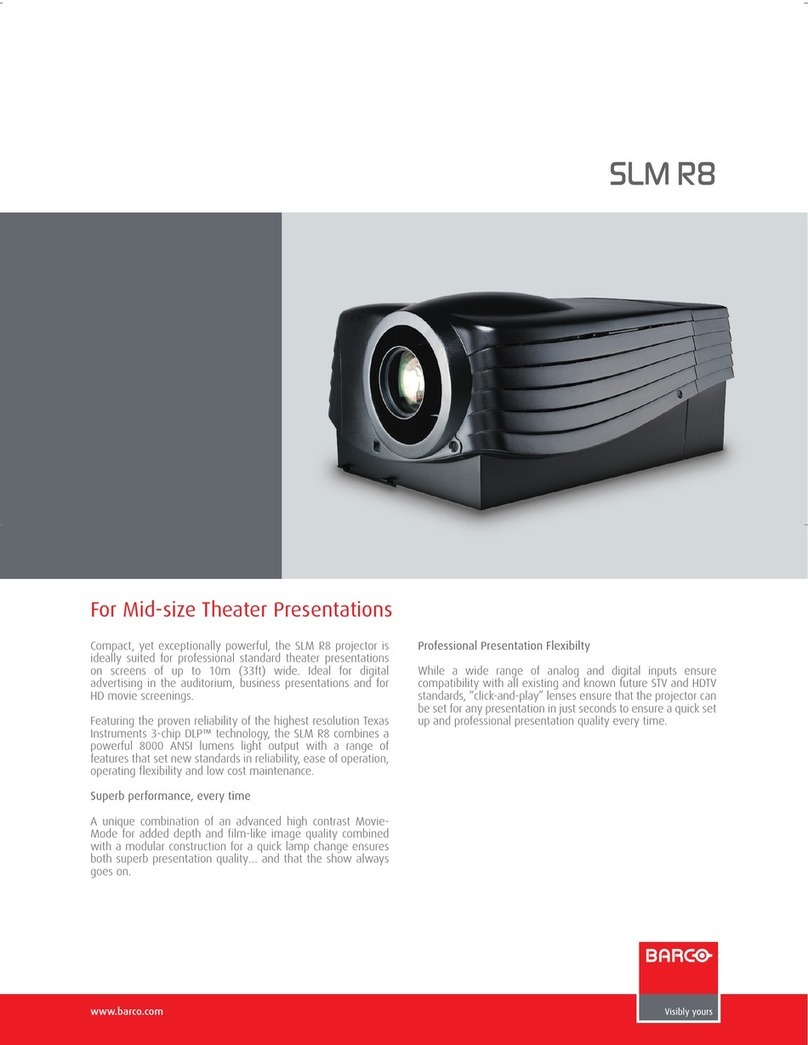 Barco SLM R8 Specifications
