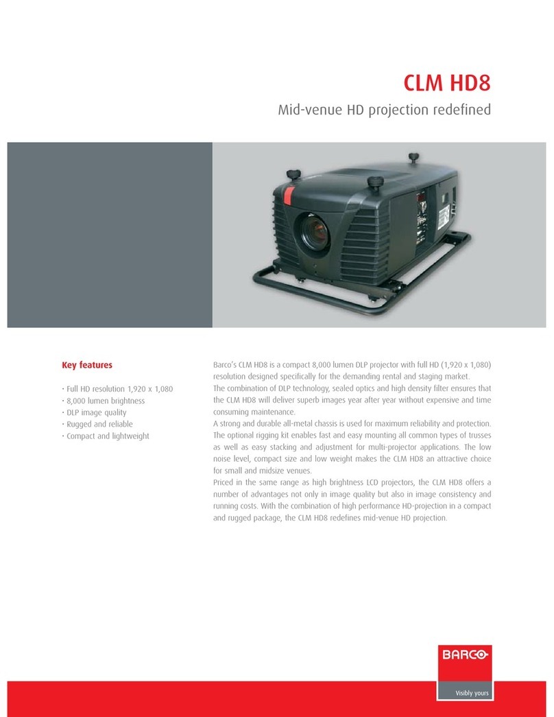 Barco CLM HD8 User manual