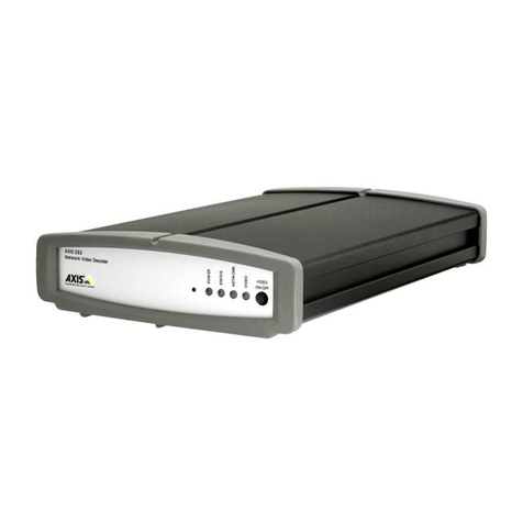 Axis 292 User manual