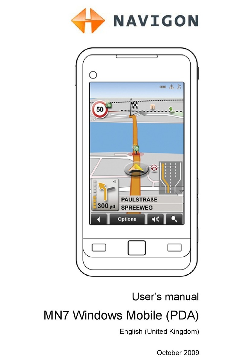 Navigon MN7 Windows Mobile (PDA) user manual