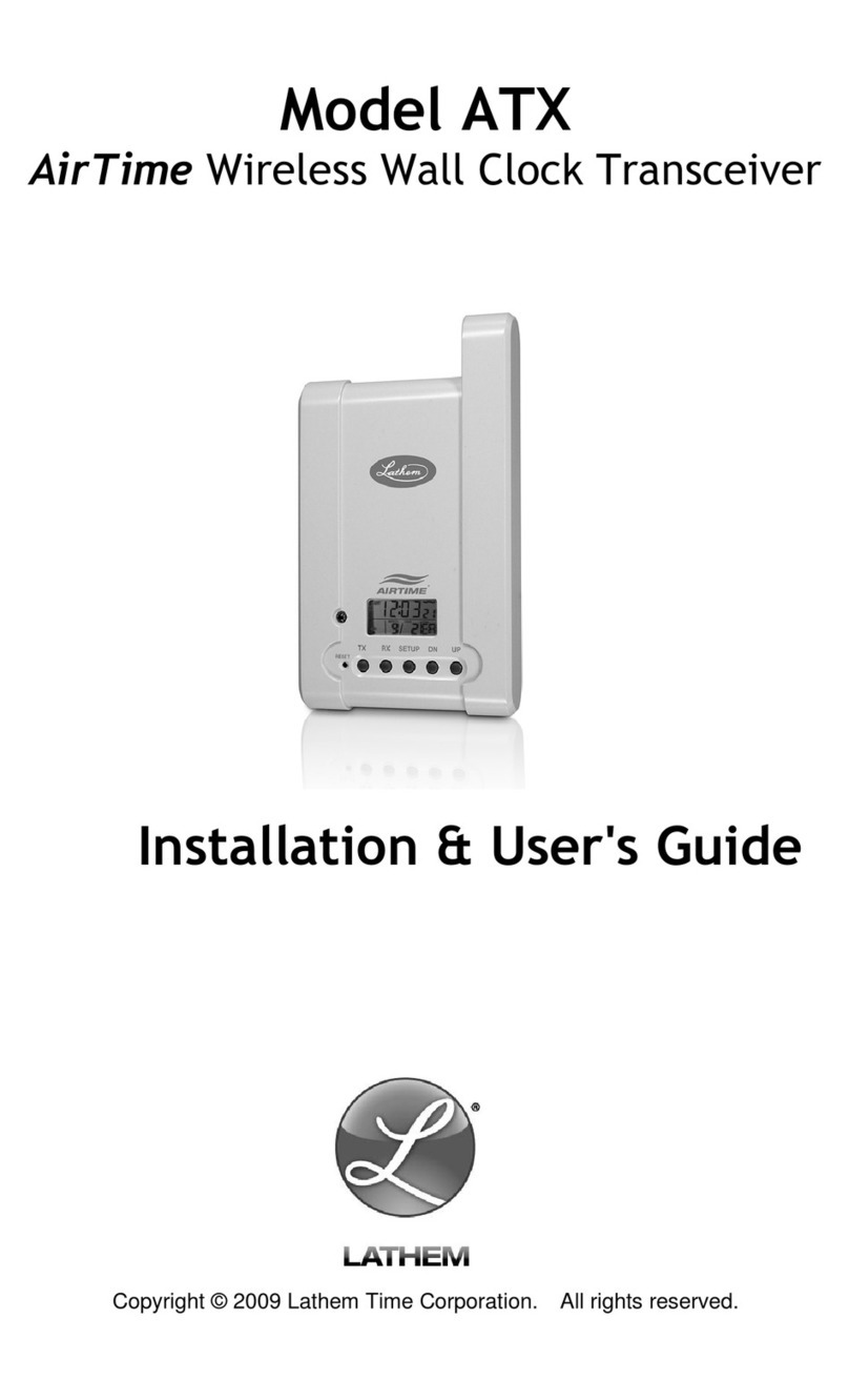 Lathem ATX Installation & user guide