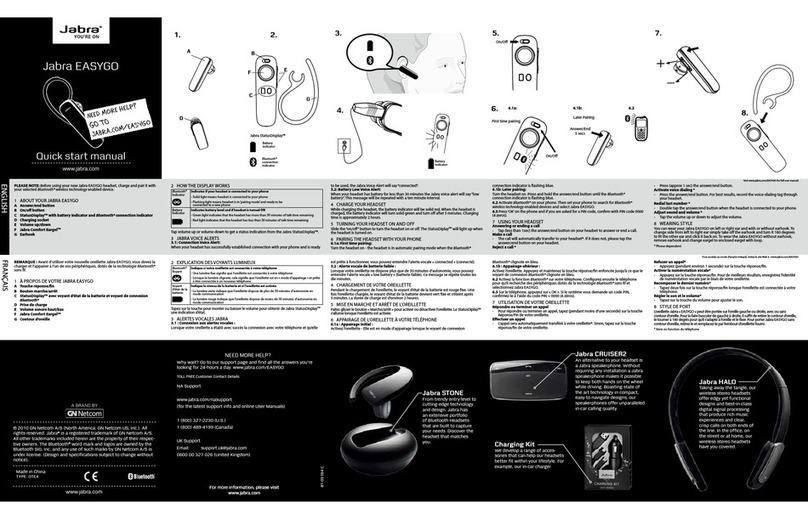 Jabra EASYGO Quick start manual