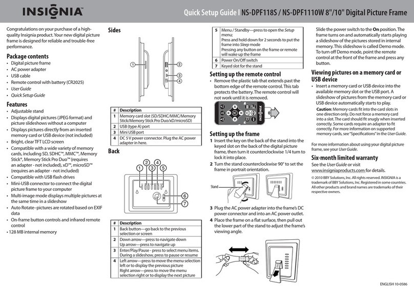 Insignia NS-DPF1110W User manual Insignia NS-DPF1110W User manual