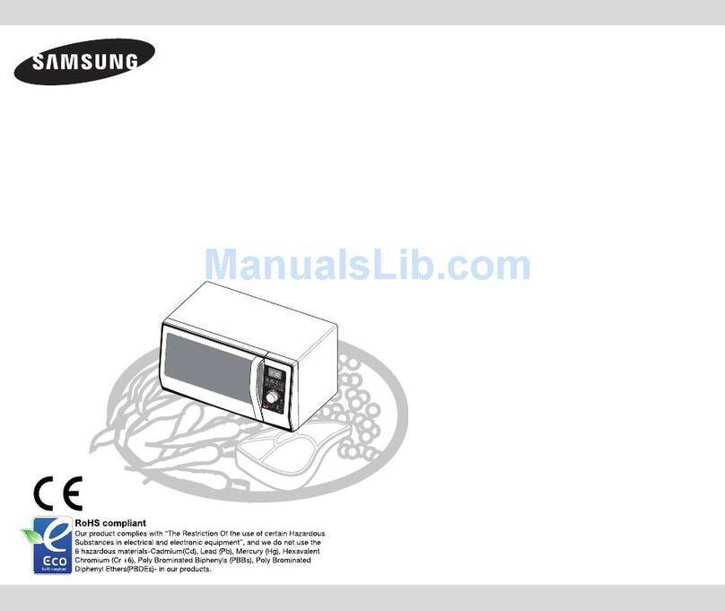 Samsung GE89AST Owner's instructions and cooking guide