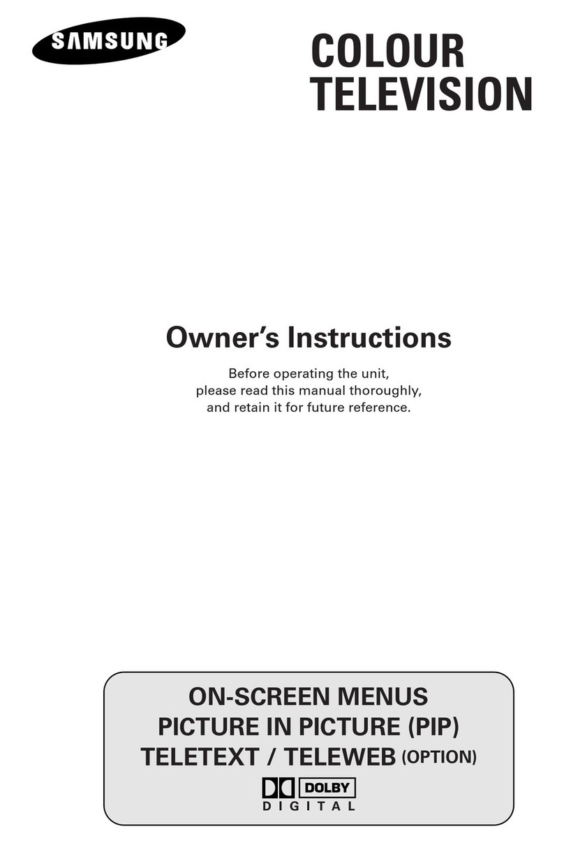 Samsung Colour Television User manual