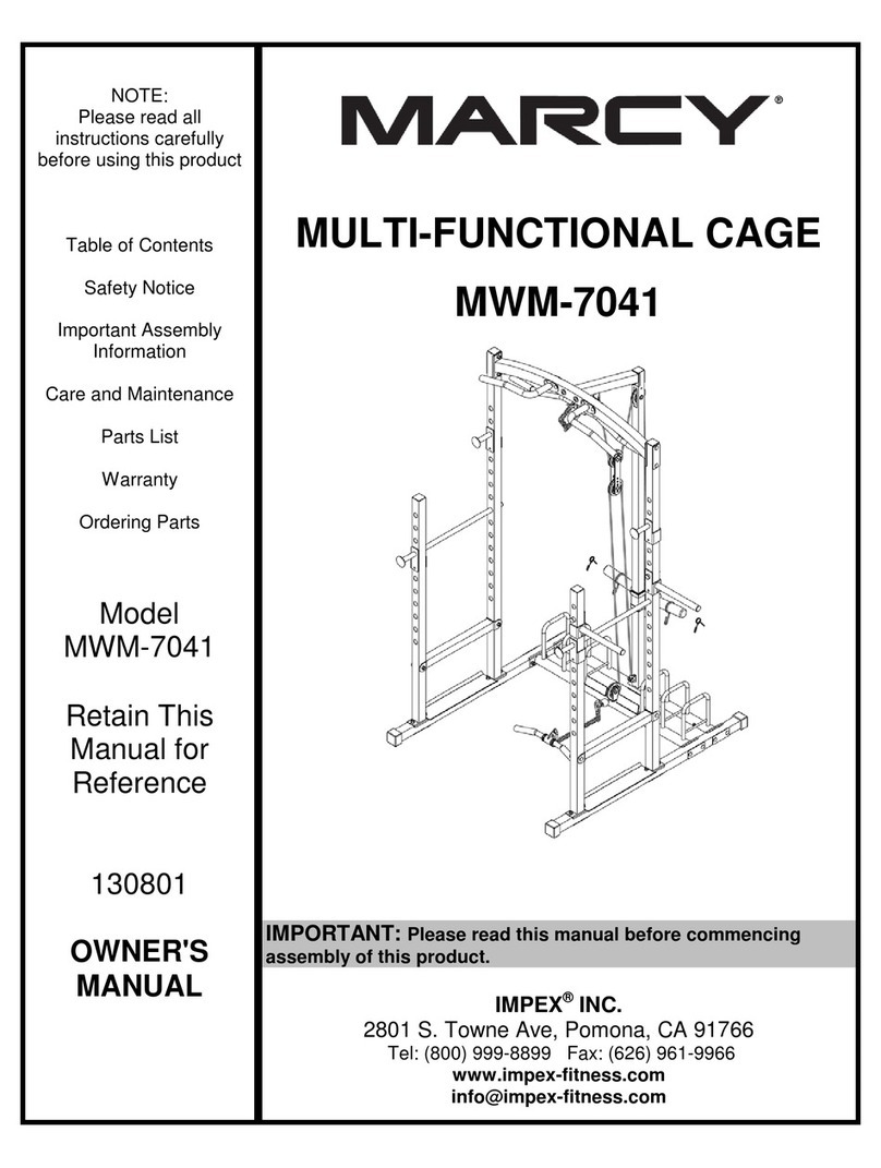 Impex MARCY MWM-7041 owner's manual