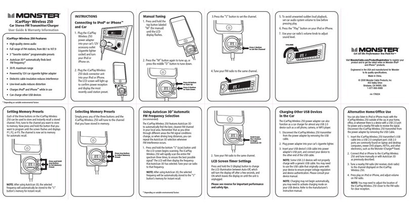 Monster iCarPlay Wireless 250 user guide