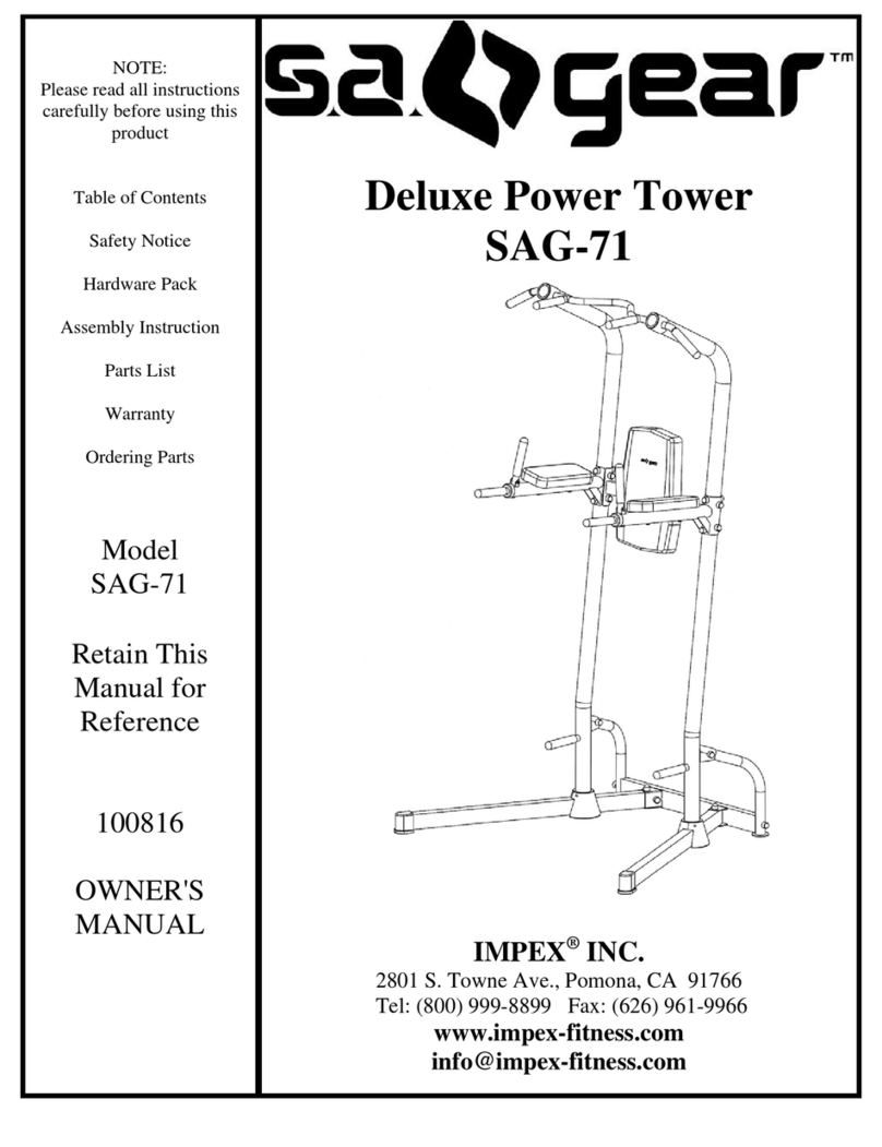 Impex SA GEAR SAG-71 User manual