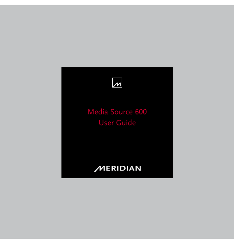 Meridian Media Source 600 user guide