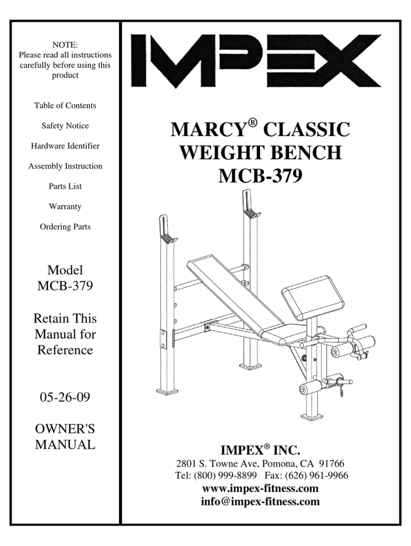 Impex MARCY MCB-379 owner's manual Impex MARCY MCB-379 owner's manual