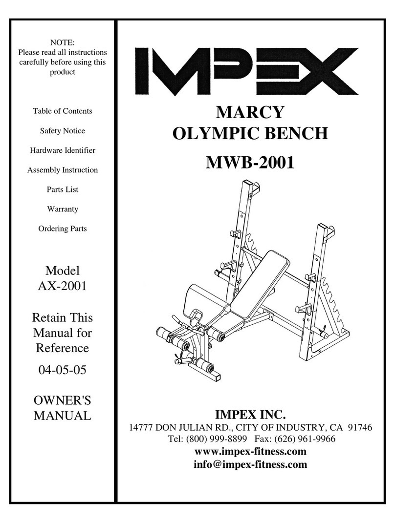 Impex MARCY MWB-2001 User manual Impex MARCY MWB-2001 User manual