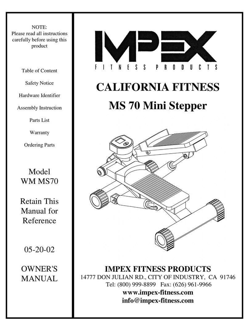 Impex WM MS70 owner's manual