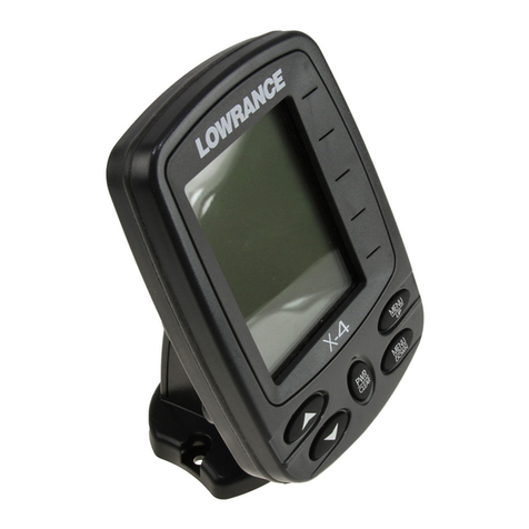 Lowrance X-4 Operation Installation and operation instructions