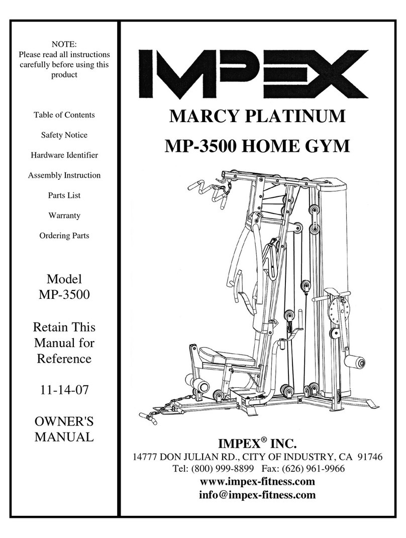 Impex MARCY PLATINUM MP-3500 User manual