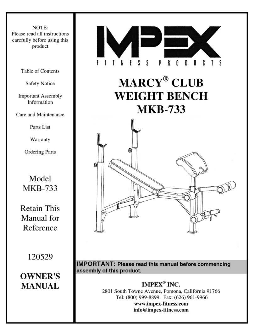 Impex MARCY MKB-733 owner's manual Impex MARCY MKB-733 owner's manual