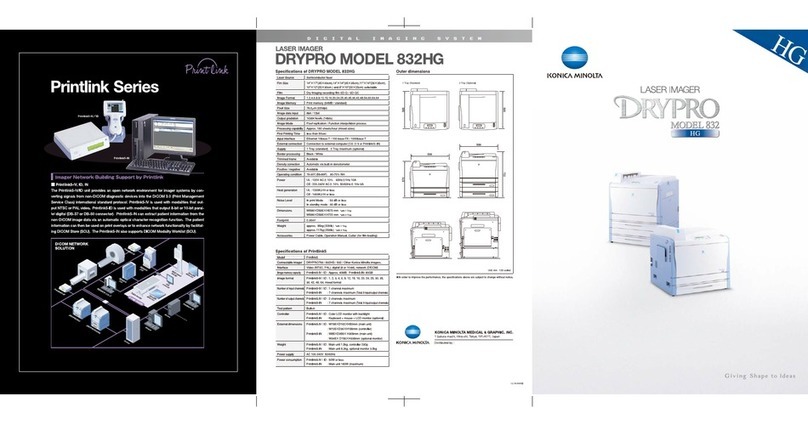 Konica Minolta Drypro 832HG User manual
