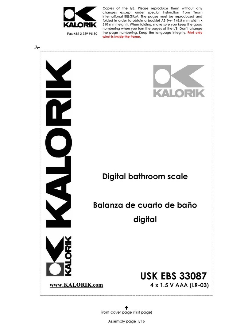 Kalorik USK EBS 33087 operating instructions