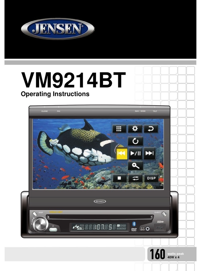 Jensen VM9214BT User manual