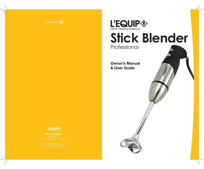 LEquip Stick Blender Guide