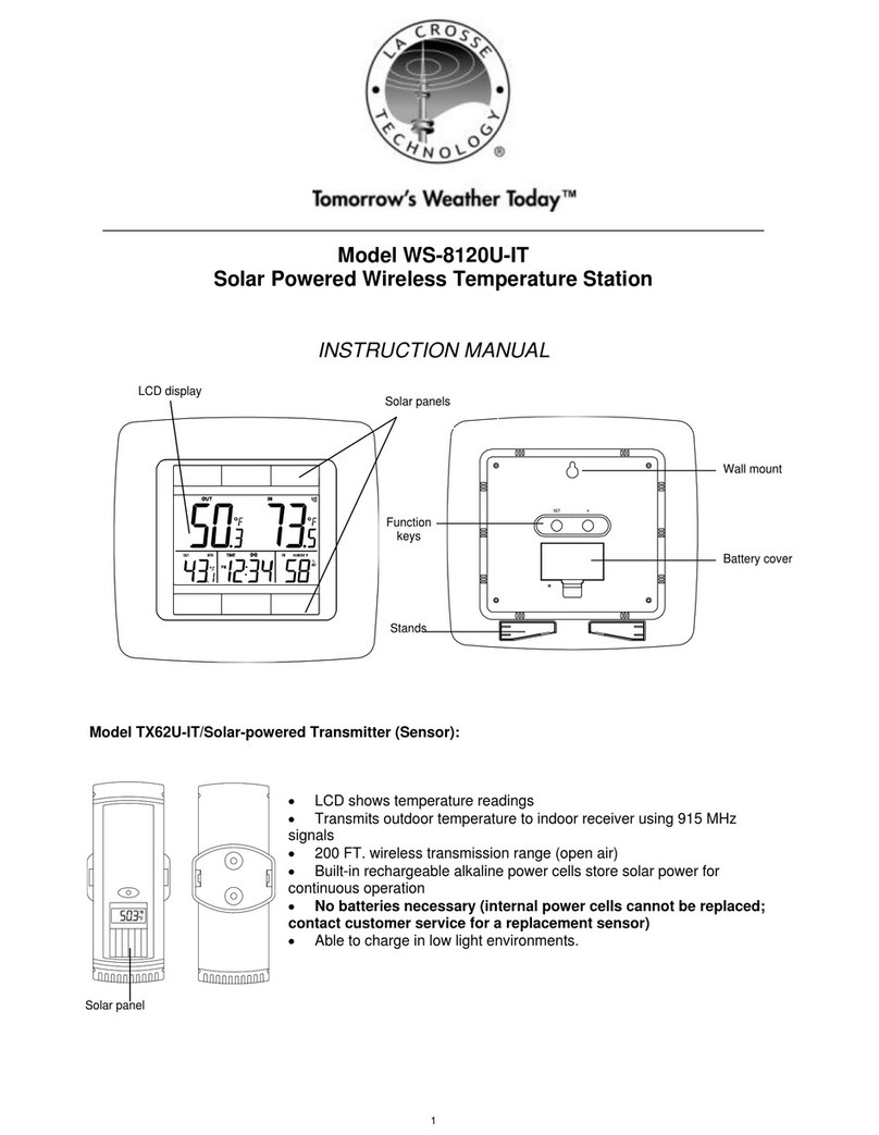 La Crosse Technology WS-8120U-IT instruction manual