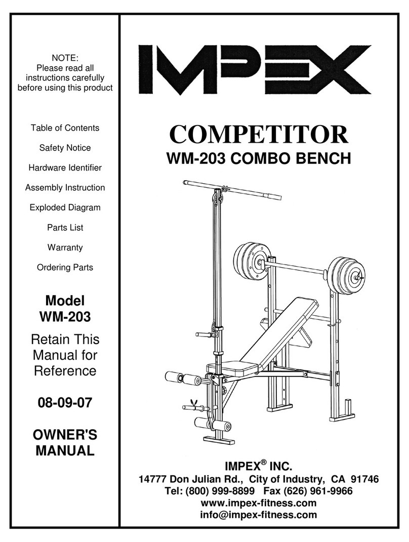 Impex Competitor WM-203 owner's manual
