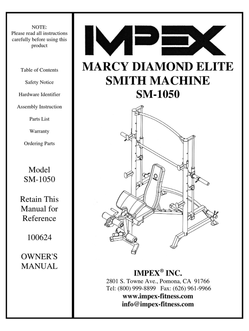 Impex MARCY DIAMOND ELITE SM-1050 User manual