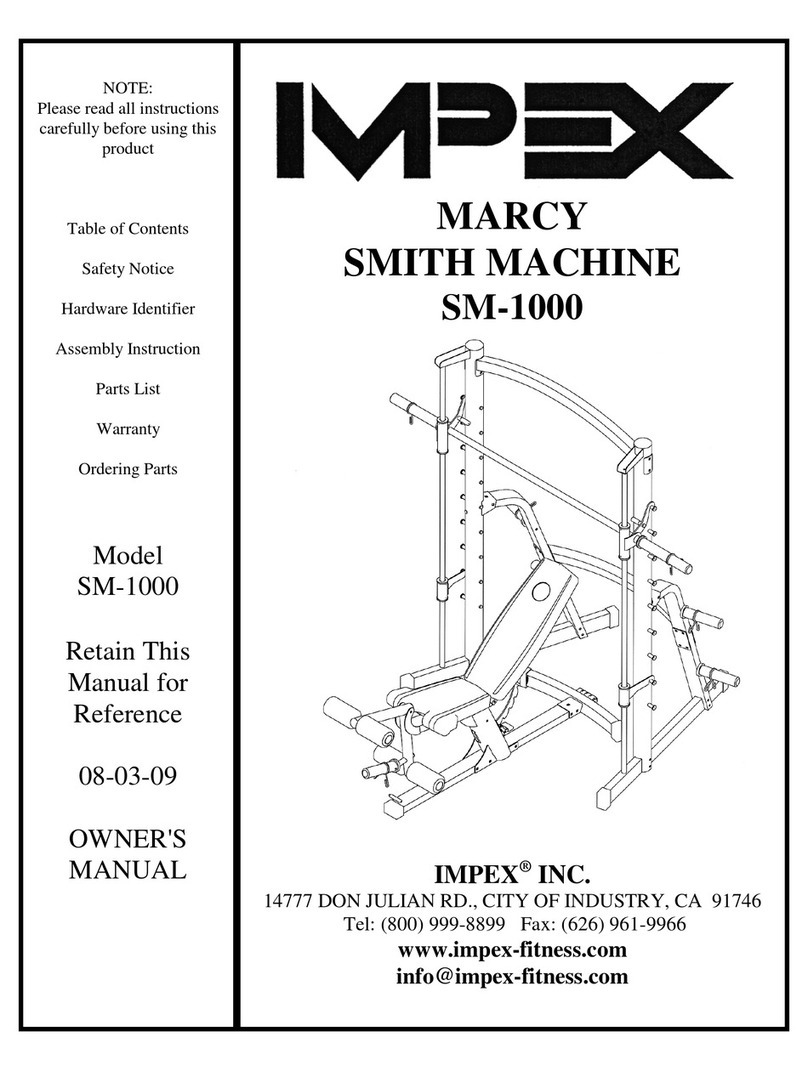 Impex MARCY SM-1000 owner's manual Impex MARCY SM-1000 owner's manual