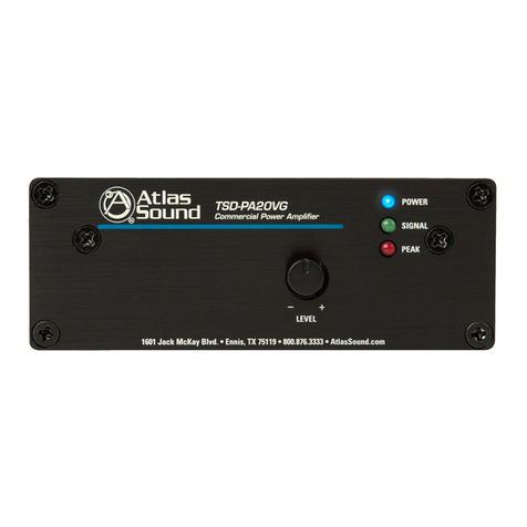 Atlas TSD-PA20VG User manual