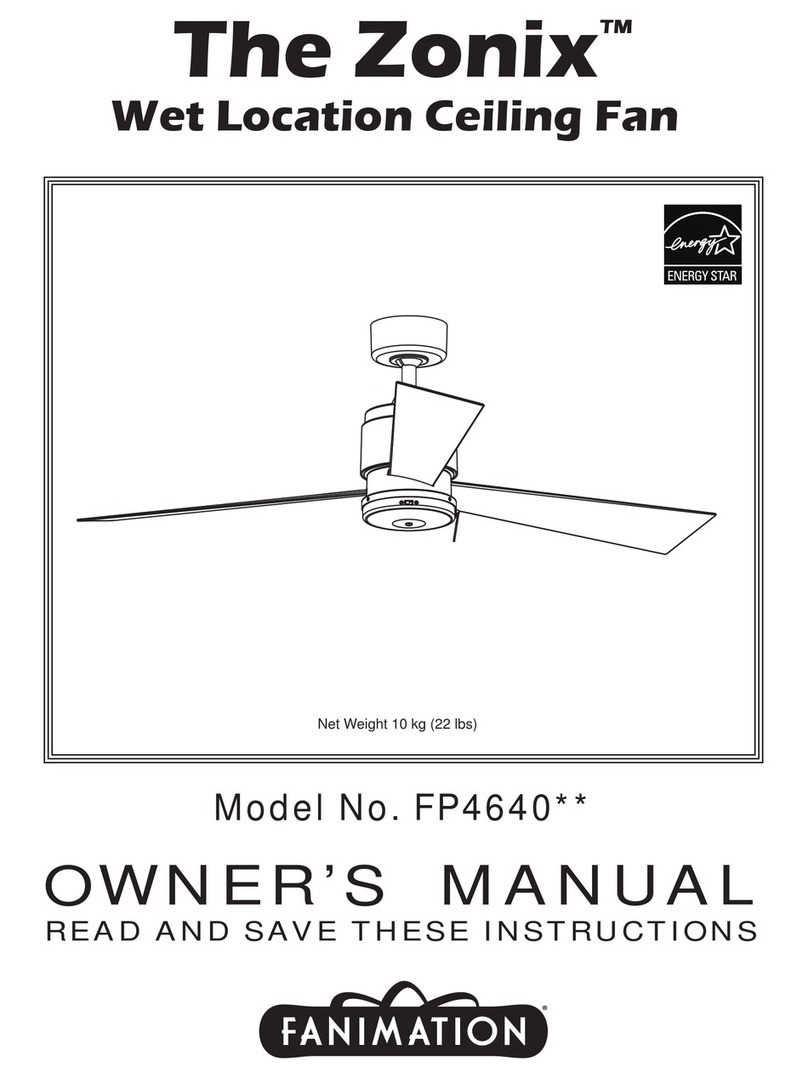 Fanimation The Zonix FP4640 User manual