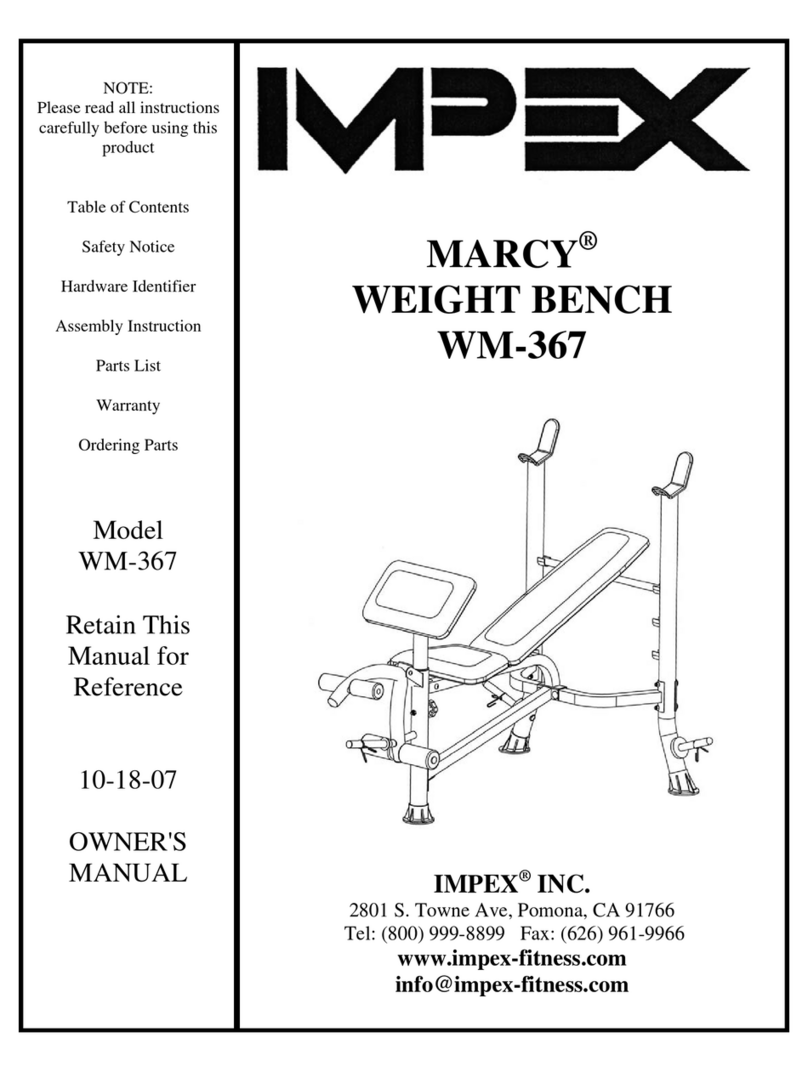 Impex MARCY WM-367 owner's manual