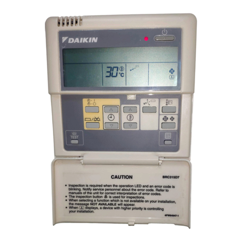 Daikin BRC315D7 User manual