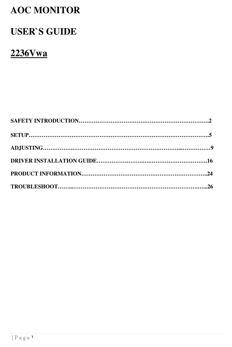 AOC 2236VWA User manual