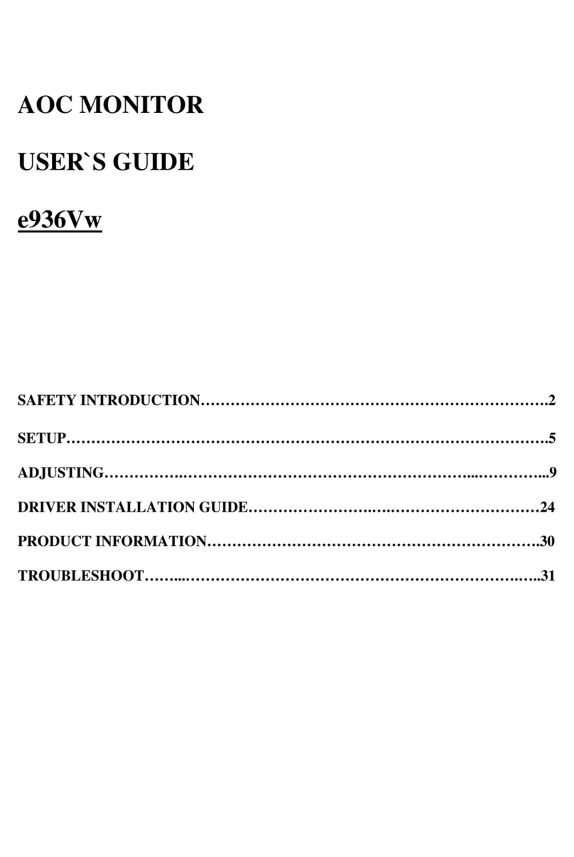 AOC E936VW - User manual