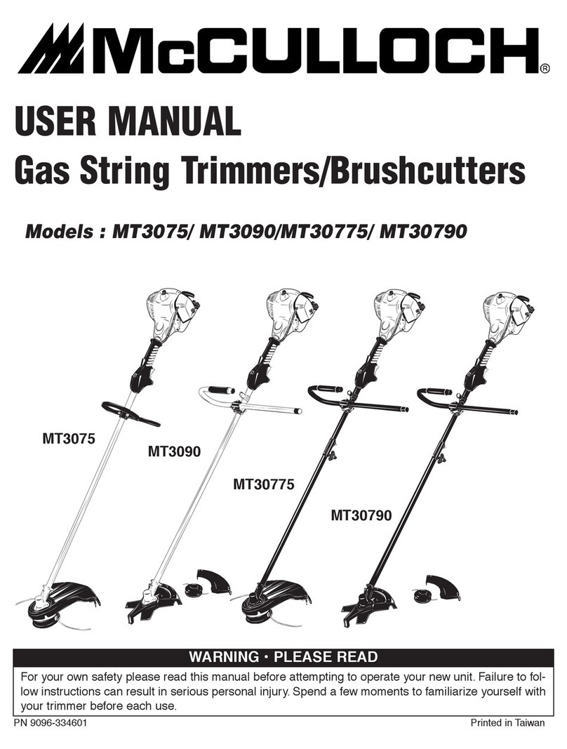 McCulloch MT3075 user manual