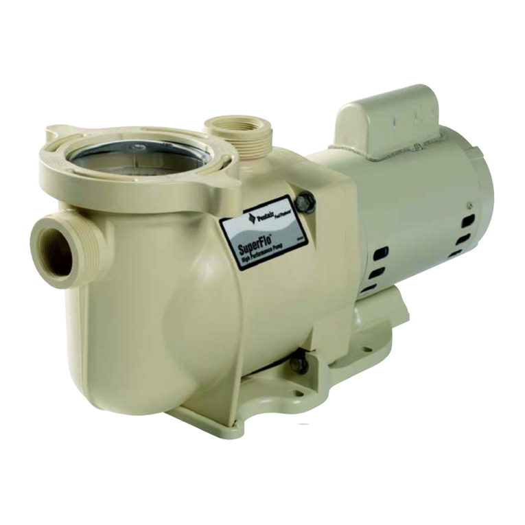 Pentair PUMP Installation instructions Pentair PUMP Installation instructions
