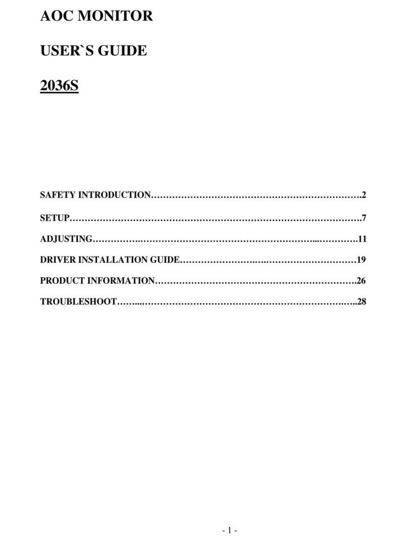 AOC 2036S User manual