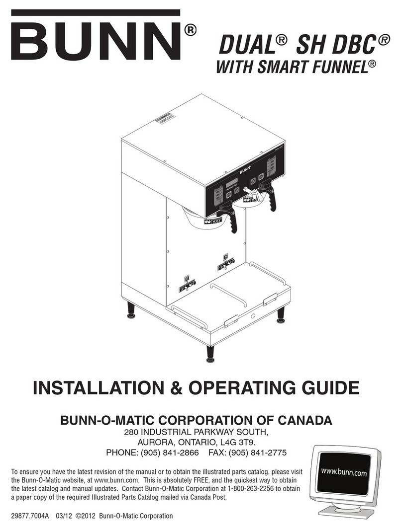Bunn DUAL SH DBC Troubleshooting guide