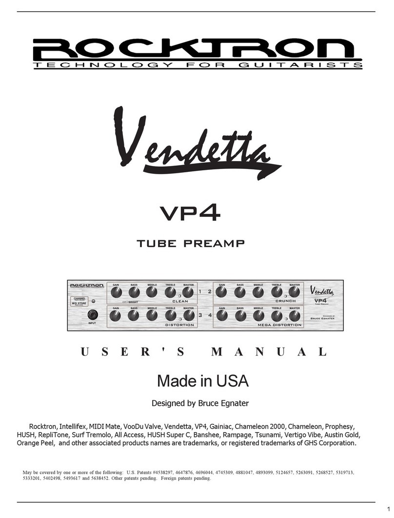 Rocktron Vendetta VP4 user manual