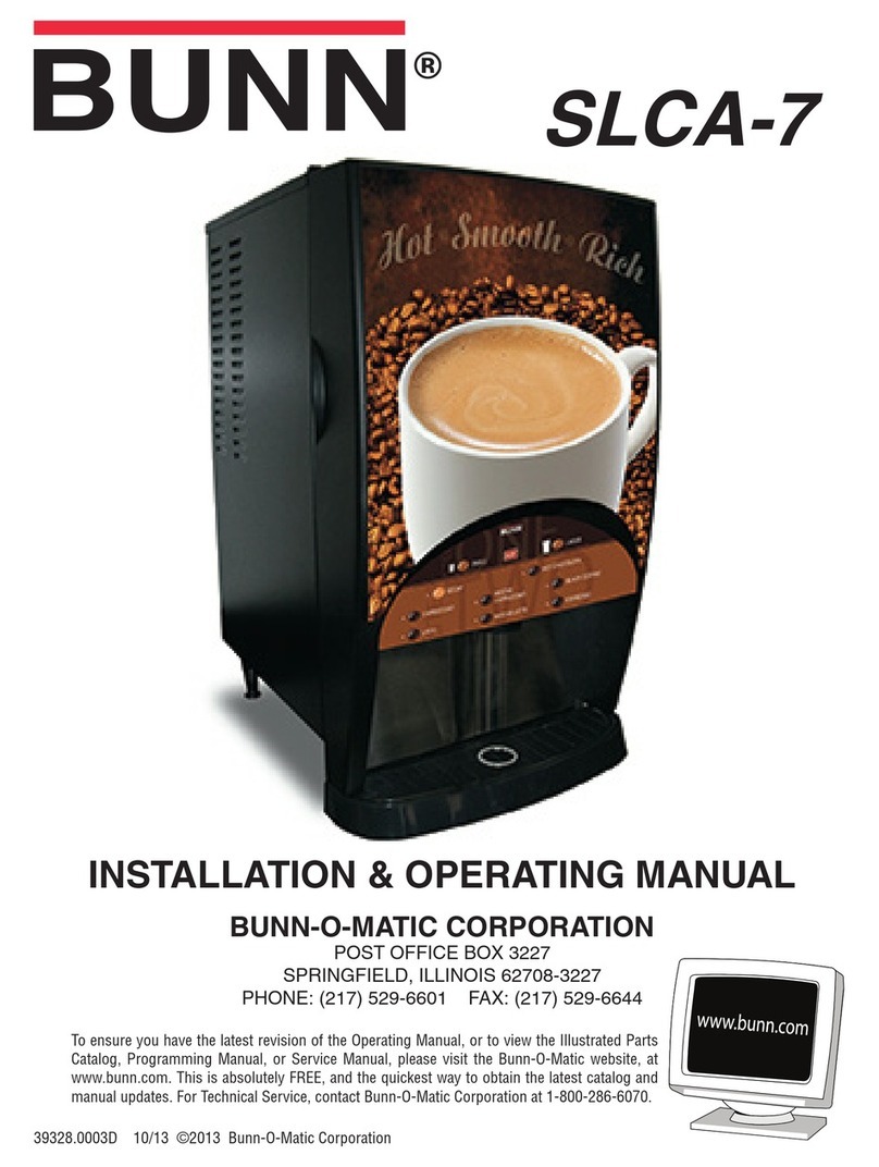 Bunn SLCA-7 Installation instructions