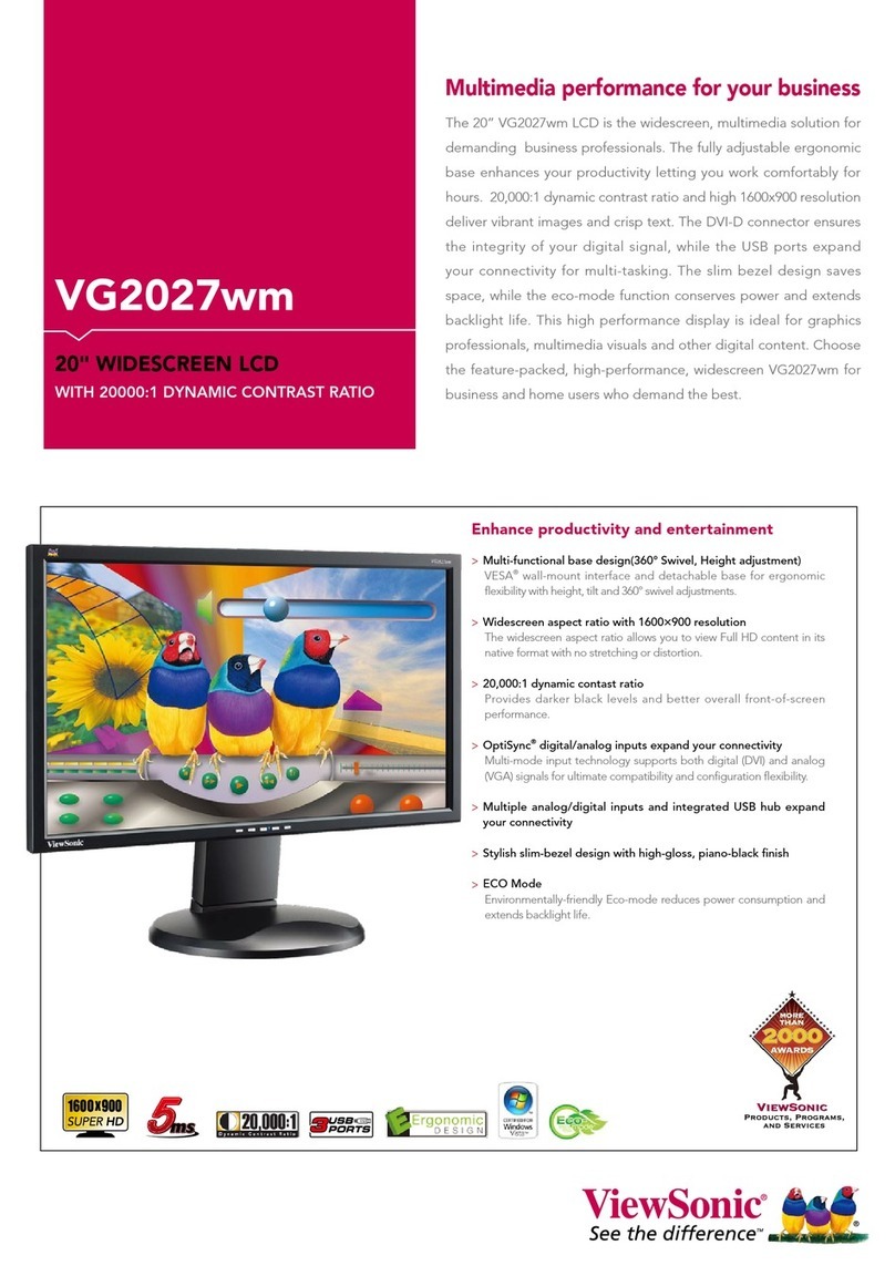 ViewSonic VG2027wm User manual