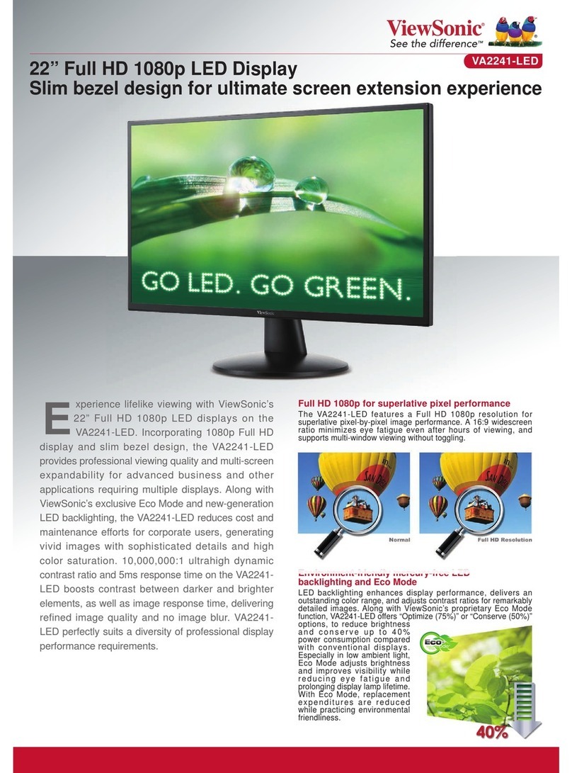 ViewSonic VA2241-LED quick guide