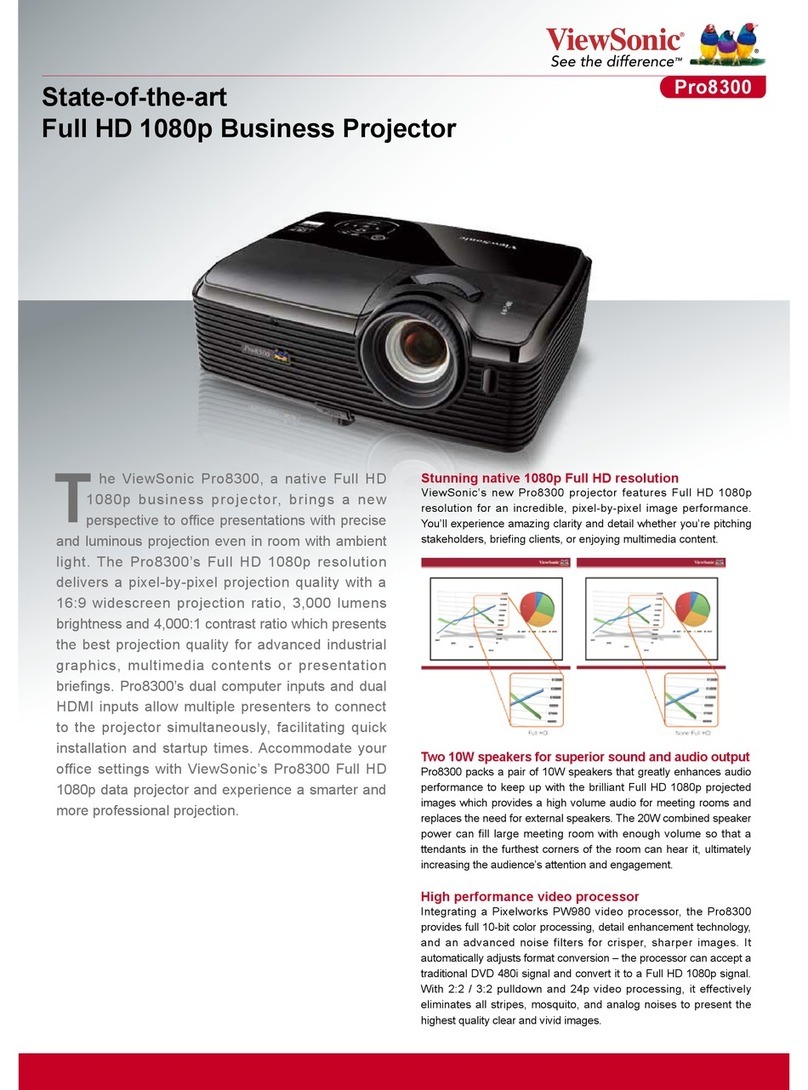 ViewSonic Pro8300 User manual