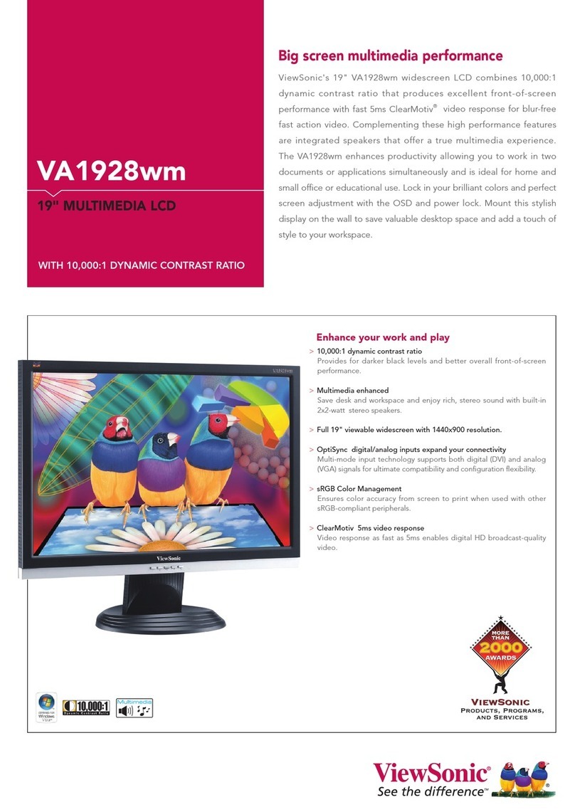 ViewSonic VA1928wm User manual
