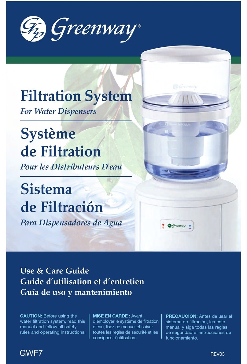 Greenway Home Products GWF7 Use & care guide Greenway Home Products GWF7 Use & care guide