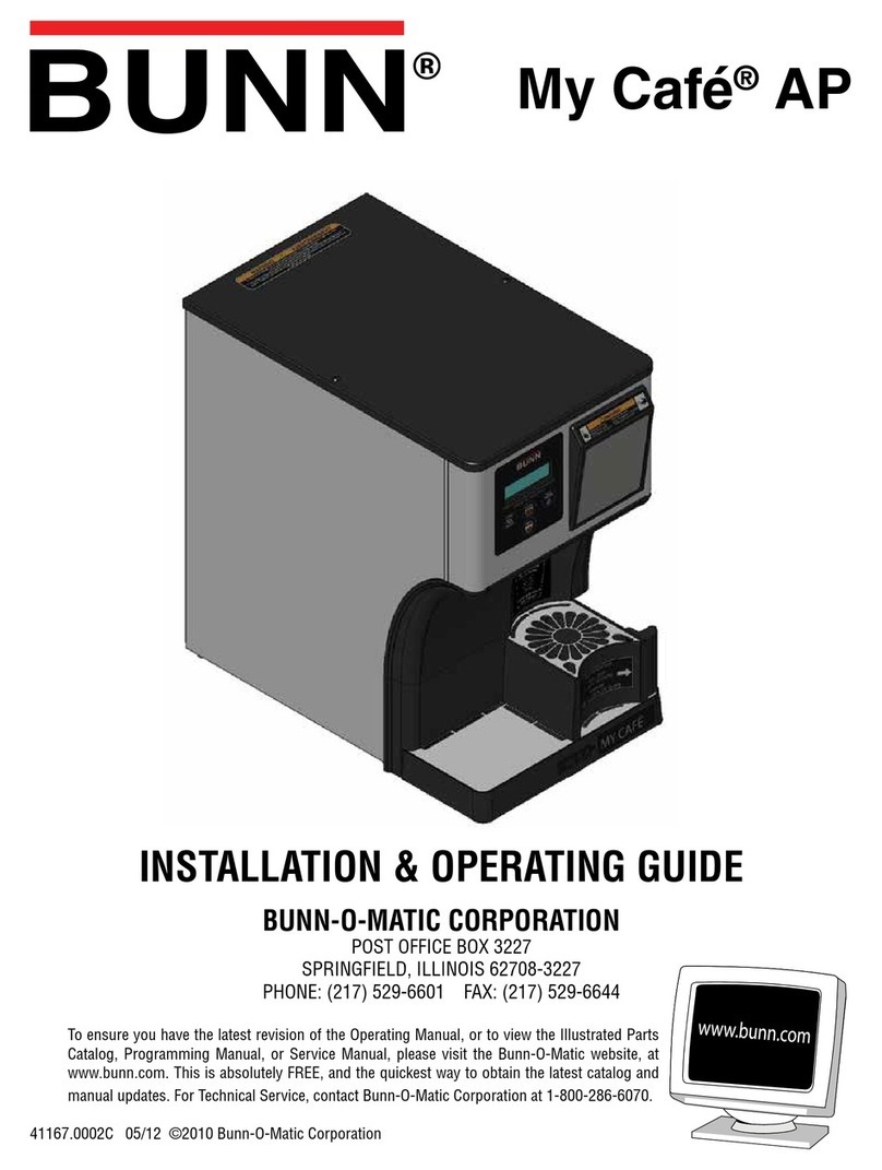 Bunn My Cafe AP Troubleshooting guide