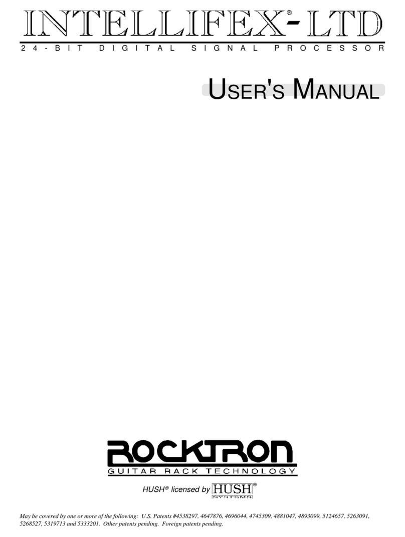 Rocktron INTELLIFEX LTD User manual