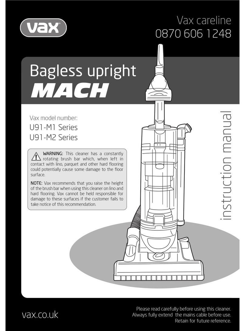 Vax U91-M1 Series User manual Vax U91-M1 Series User manual