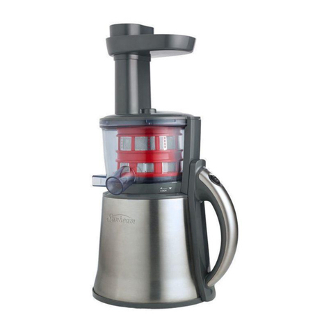 Sunbeam Slow Juicer JE9000 Instruction booklet