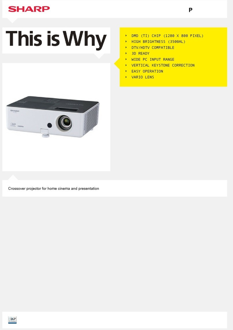 Sharp PG-LW3500 User manual
