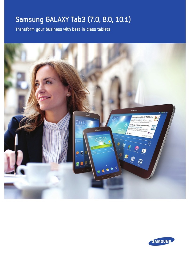Samsung GALAXY Tab3 7.0 Installation guide Samsung GALAXY Tab3 7.0 Installation guide